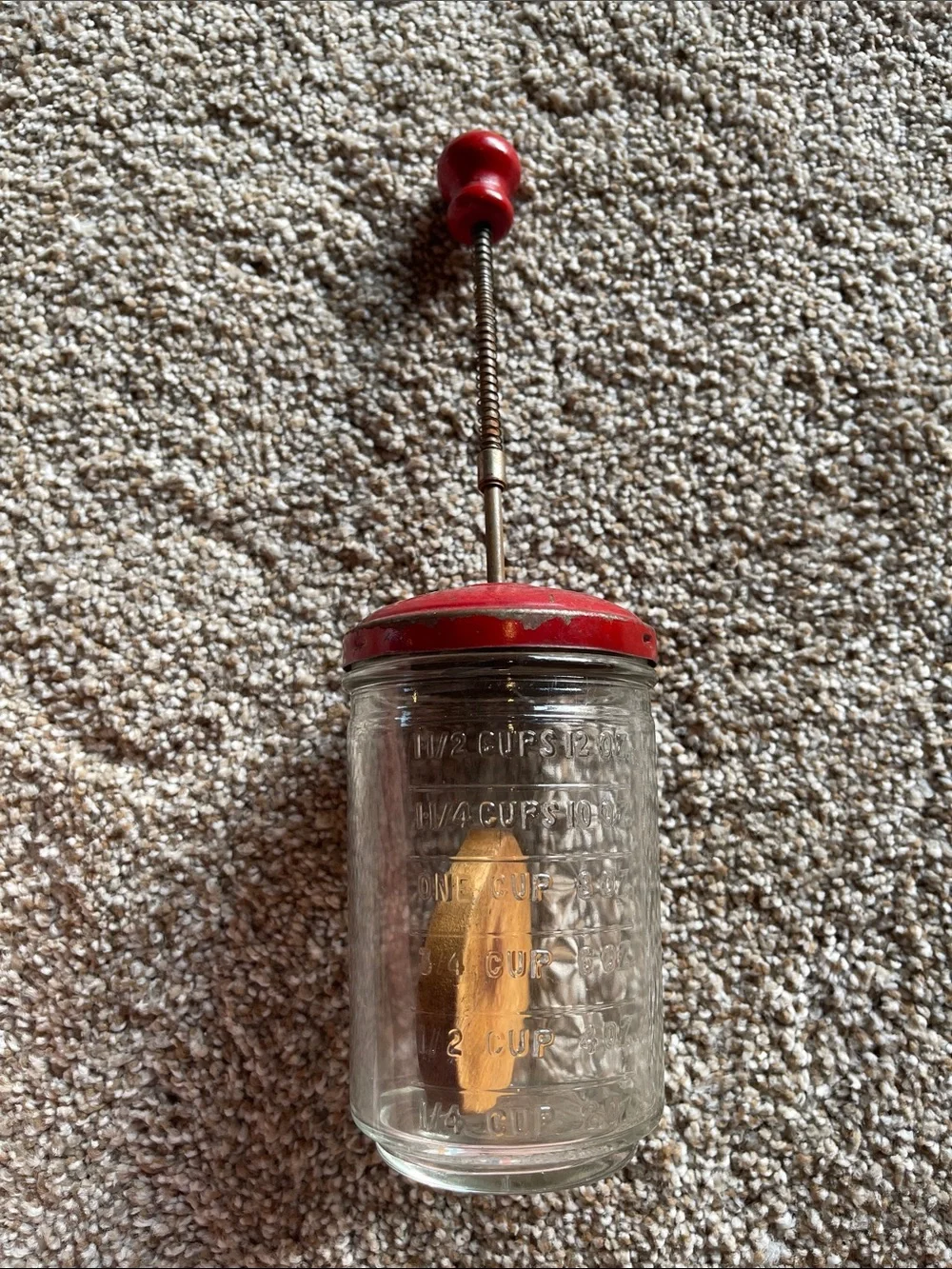 Vintage 1940s Anchor Hocking 1 1/2 Cup Food Chopper